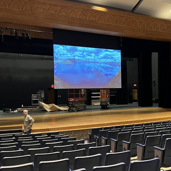 Grand Finale Projector Screen Install